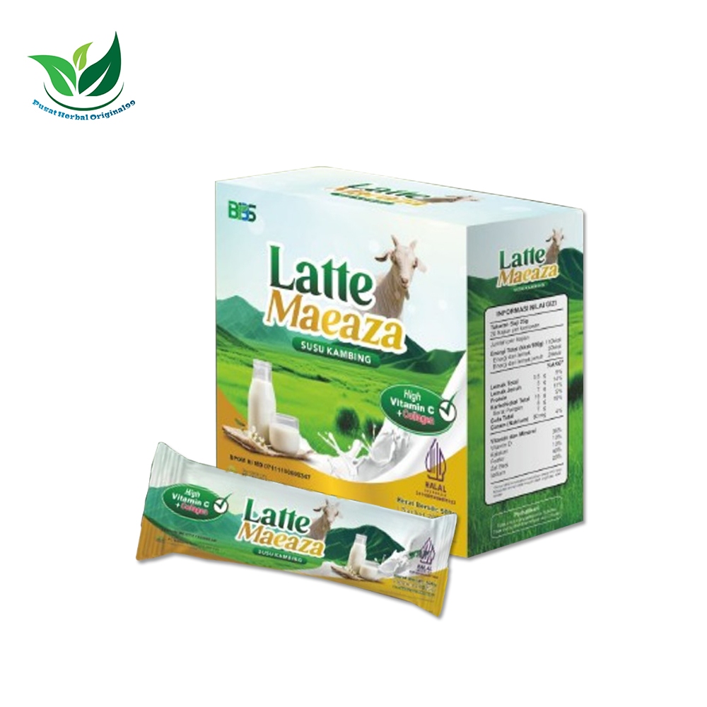 

Latte Maeaza 10 Sachet - Susu Kambing Bubuk Kaya Vitamin C & Kolagen