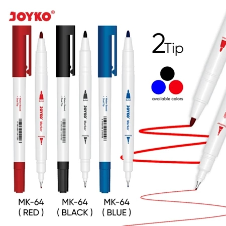 

Joyko Penanda Spidol Warna MK-64 Color Marker Dual Tip