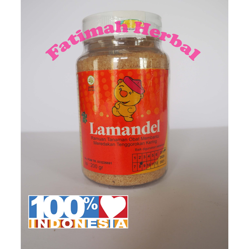 

Lamandel Botol - Bubuk - Obat Herbal Amandel 200 gr