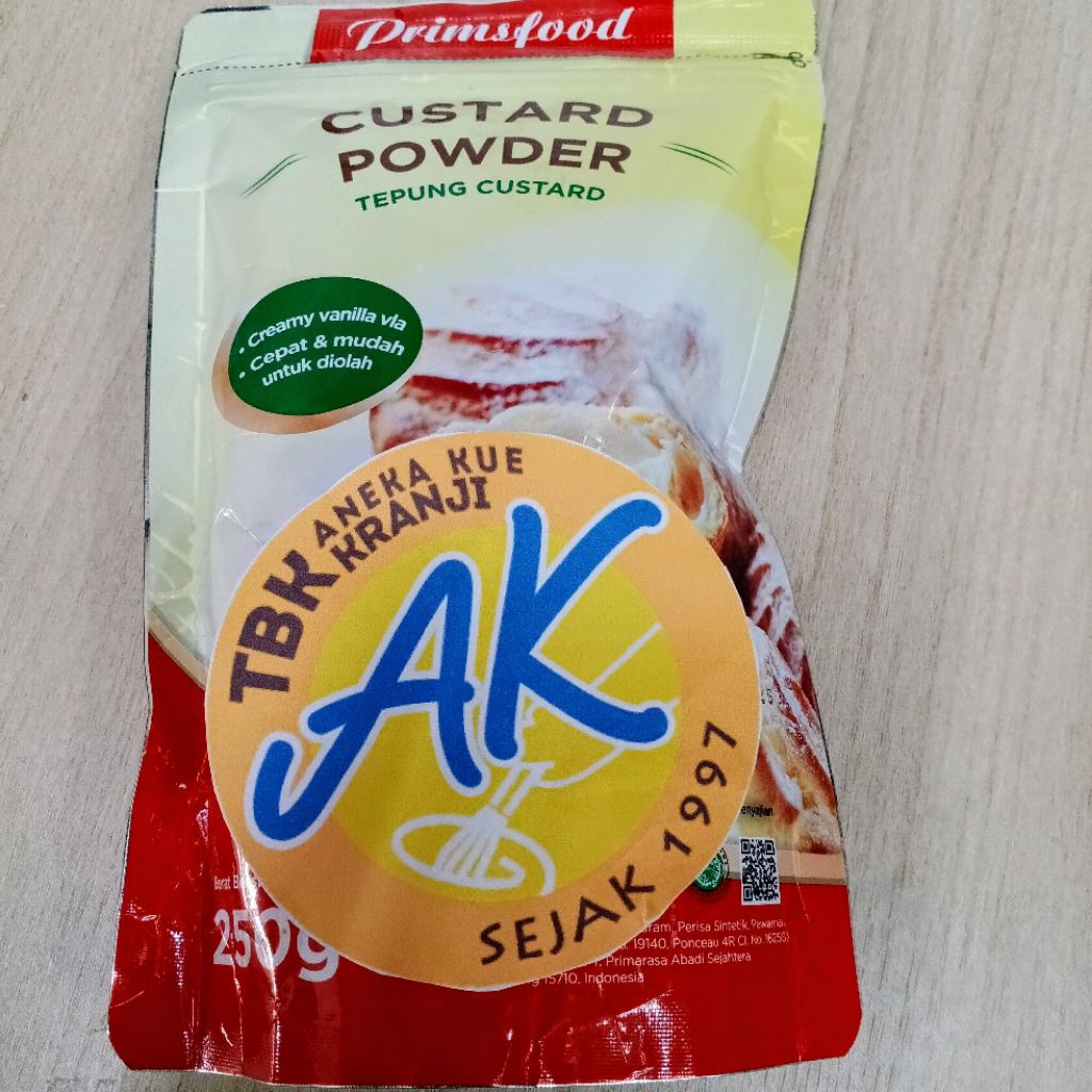 

PRIMSFOOD Tepung CUSTRAD Powder Pouch 250gr