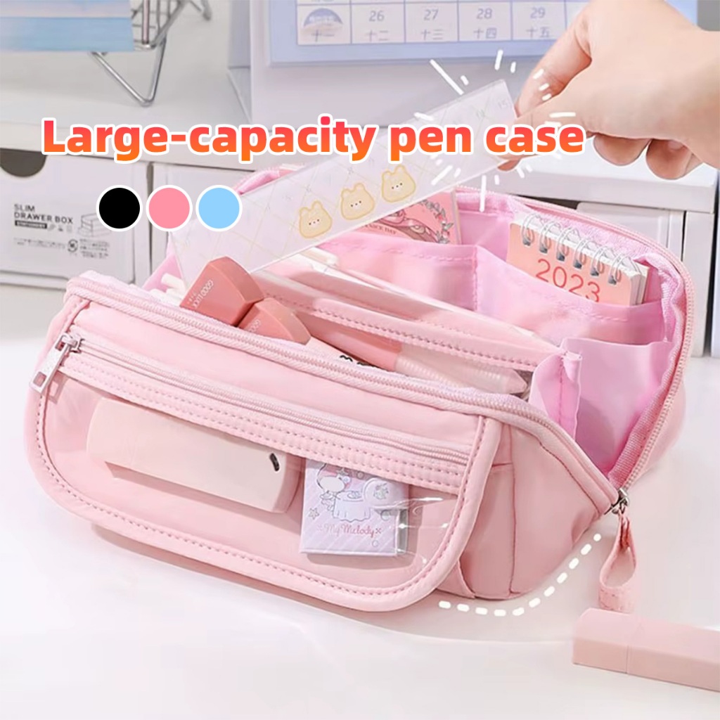 

Desain Macaron Pink/Tas Pensil Kartun/Karet Tahan Lama/Kapasitas Tinggi Untuk SMP-SMA