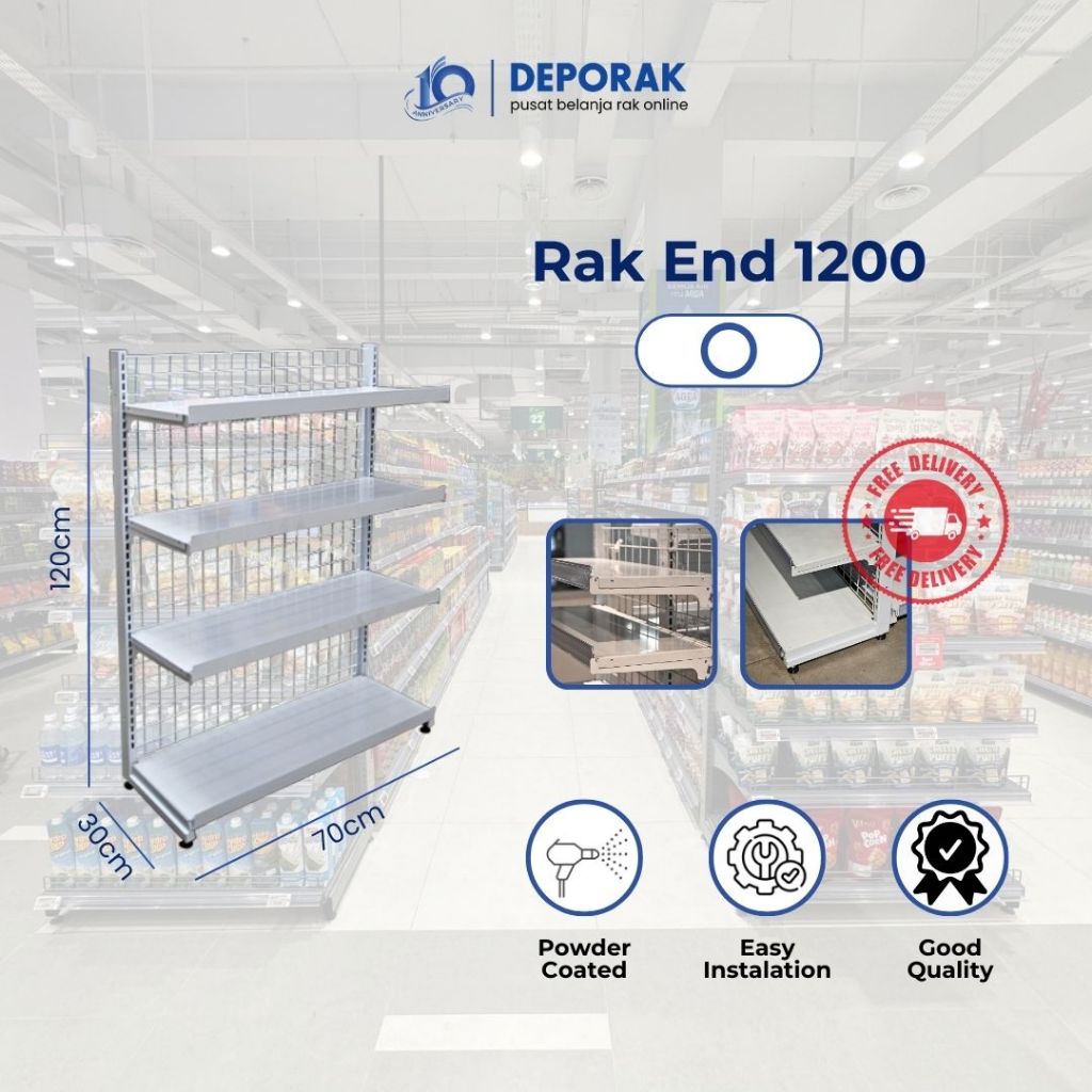 Rak Minimarket End/ End Gondola/ Wall Gondola/ Gondola Minimarket/Rak Supermarket/ Rak Minimarket/ R