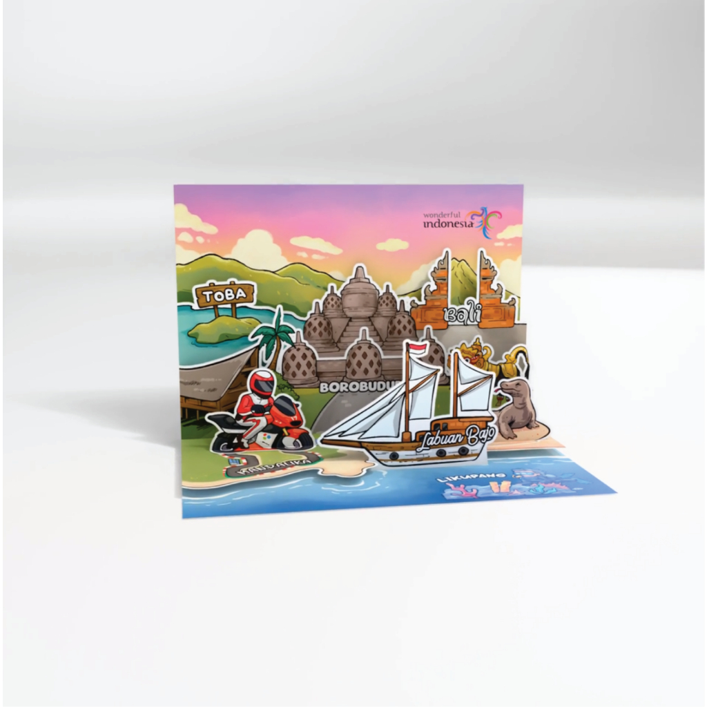 

Kinderkloud Wonderpost 3D Postcard - Wonderful Indonesia AR Postcard