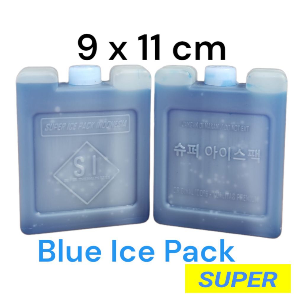 ice gel mini ukuran 9 × 11 × 3cm blue ice gel ice gel pack dry ice gel standar