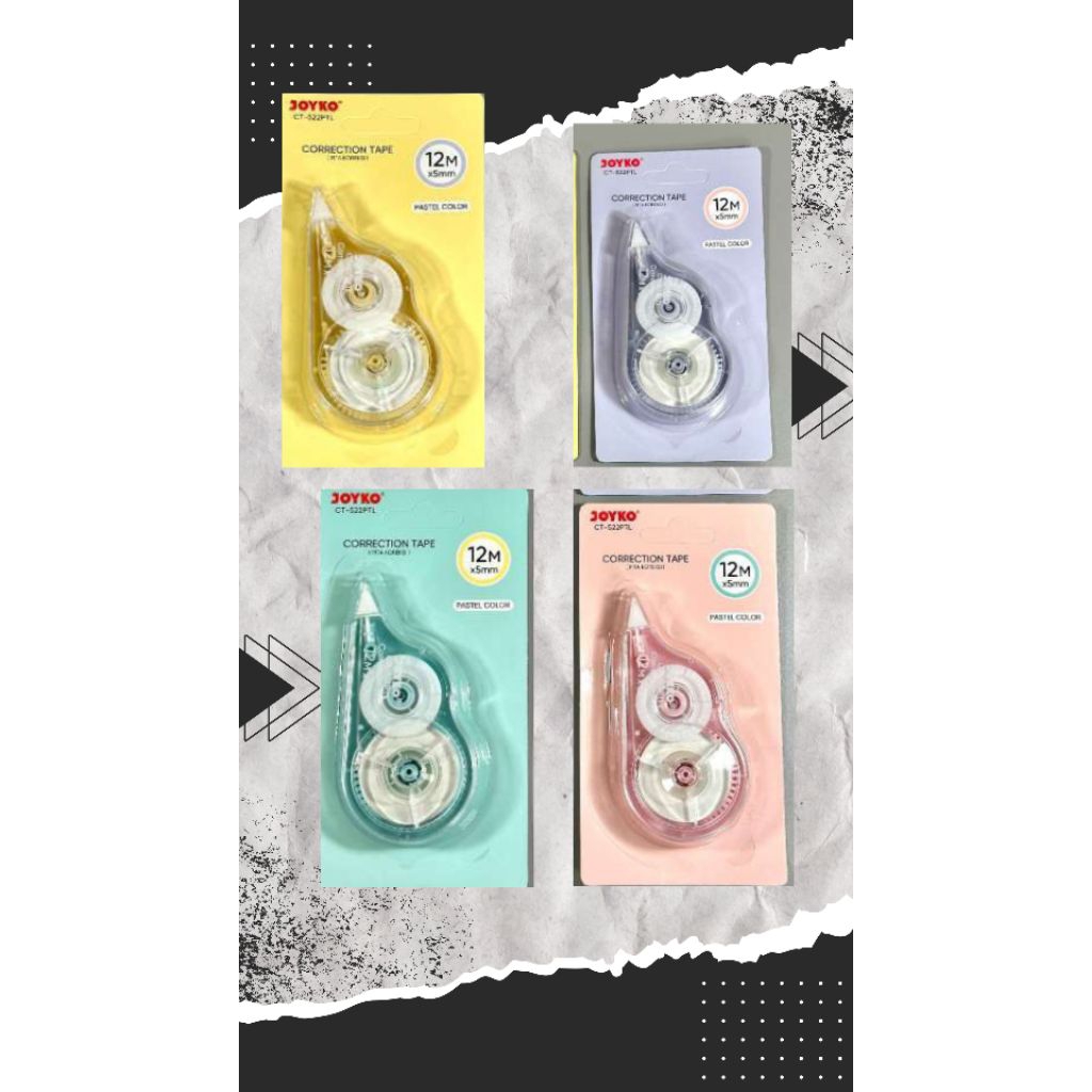 

Tipe-X Kertas / Correction Tape – Penghapus Tulisan Praktis dan RapiJOYKO