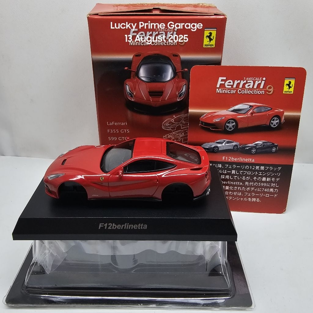 Kyosho F12 Berlinetta edisi ferrari minicar collection 9 warna merah