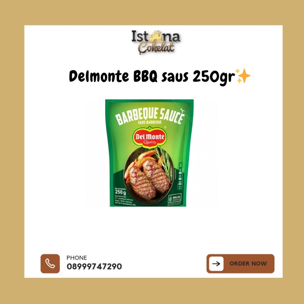 

Delmonte BBQ Saus 250g