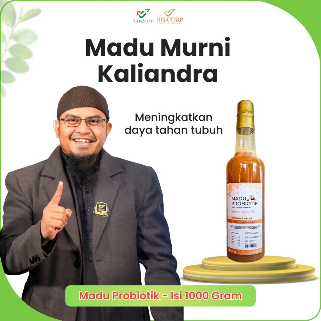 

Madu Asli Probiotik Kaliandra 1000g – Madu Murni Hutan Tropis, Herbal Alami Tingkatkan Daya Tahan Tubuh - Ustadz Nuruddin Al Indunissy