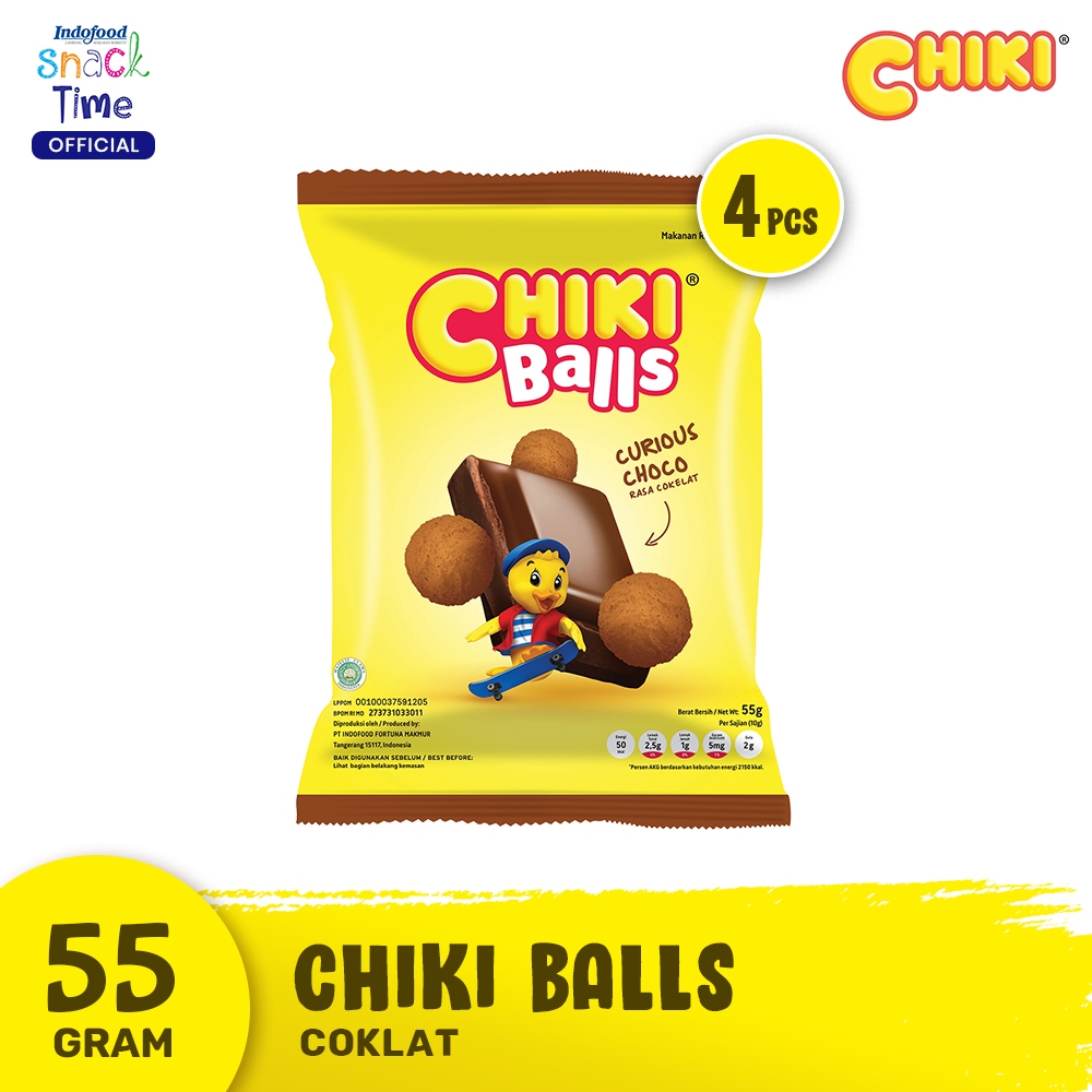 

Chiki Ball Coklat 55 Gr - 4 Pcs
