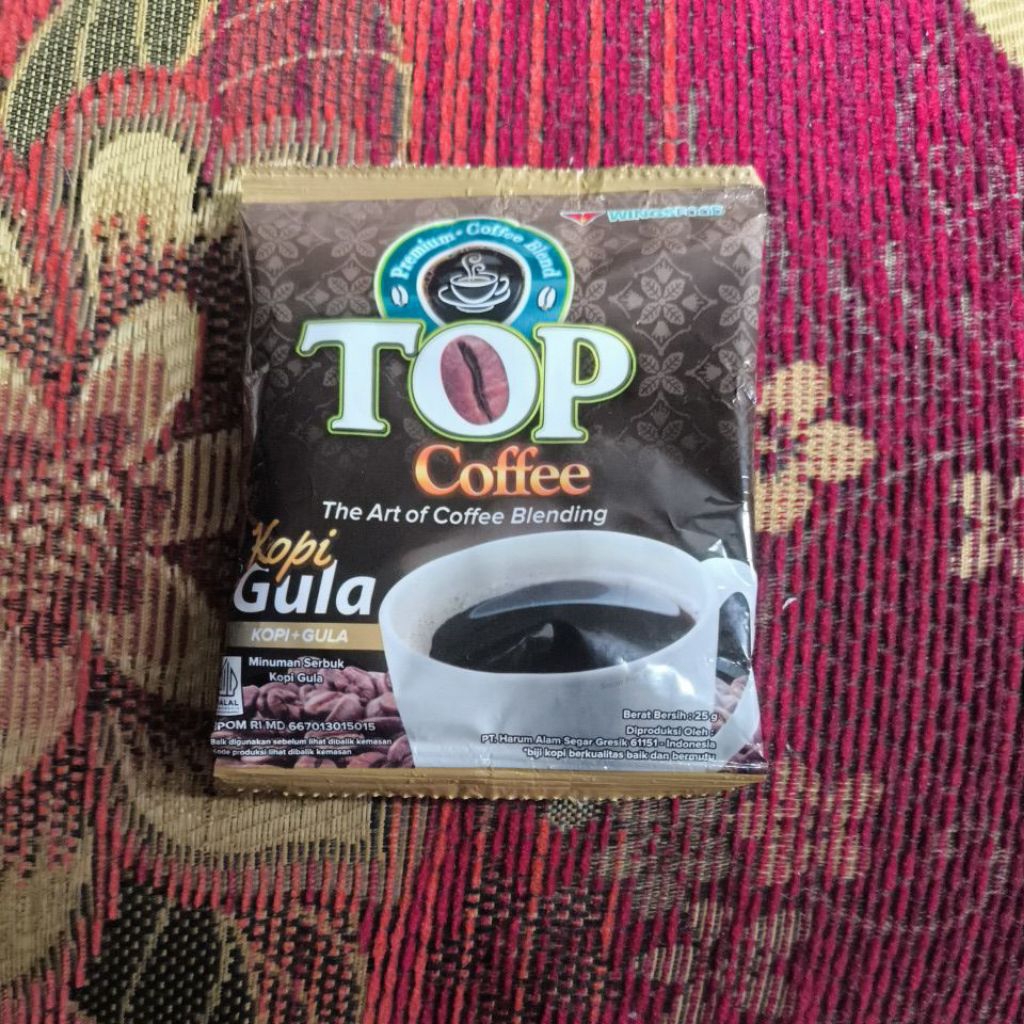 

TOP COFFEE THE ART OF COFFEE BLENDING KOPI+GULA 25 GR (PER RENCENG)