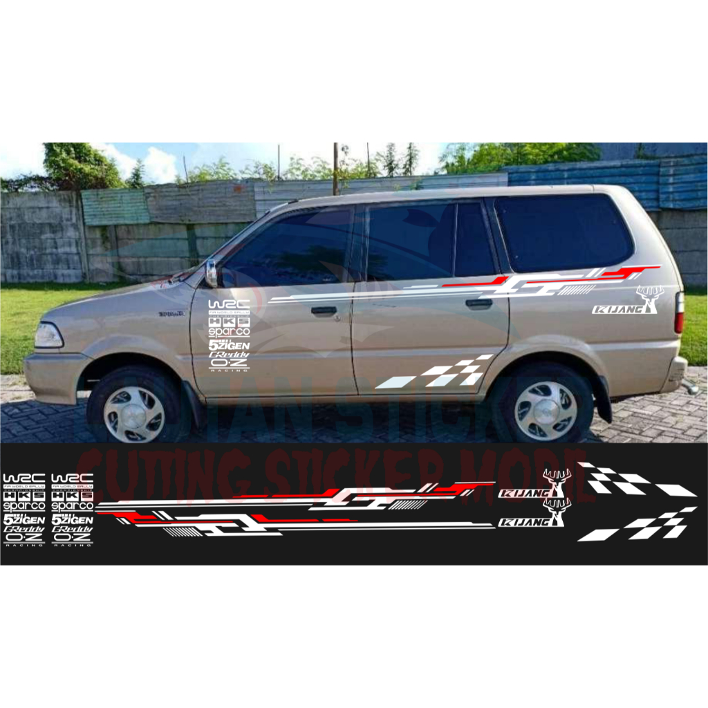 cutting sticker mobil kijang lgx cutting sticker list mobil toyota kijang lgx