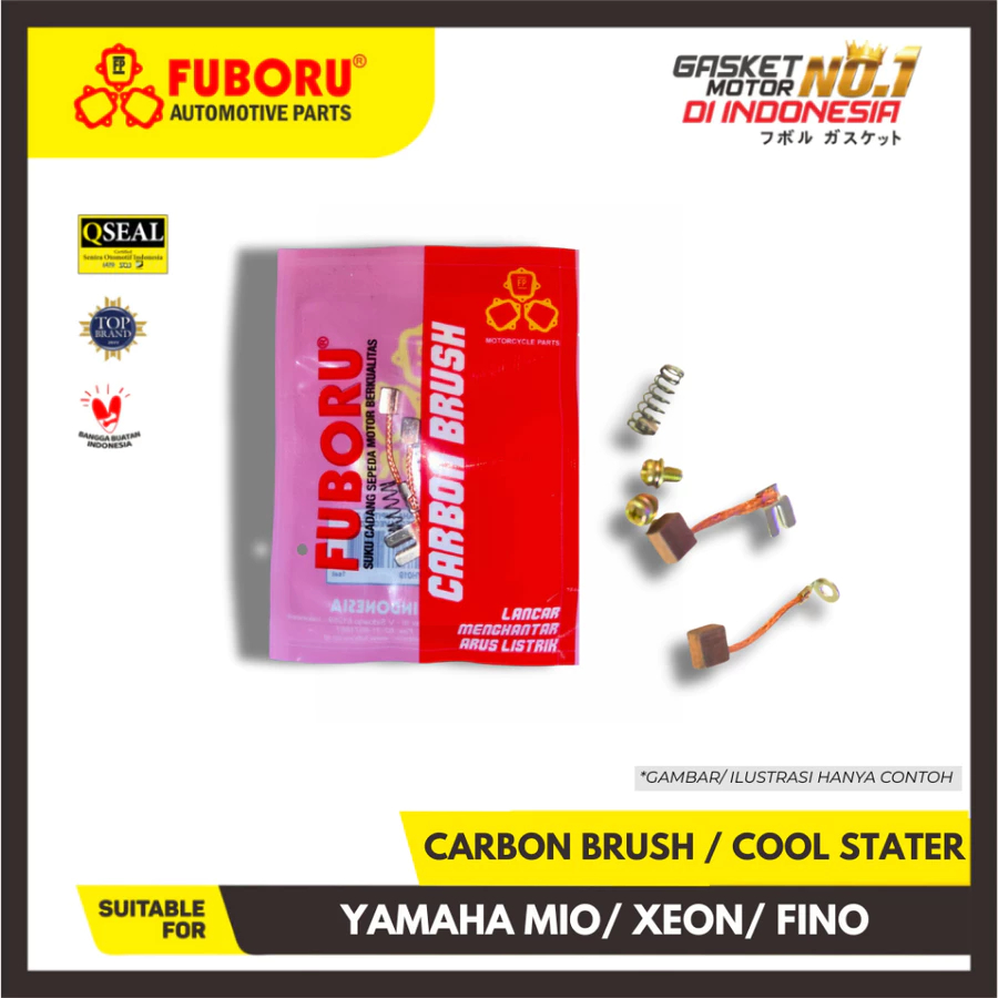 COOL STATER YAMAHA MIO / XEON / FINO DINAMO STARTER CARBON BRUSH ARANG KUL FUBORU