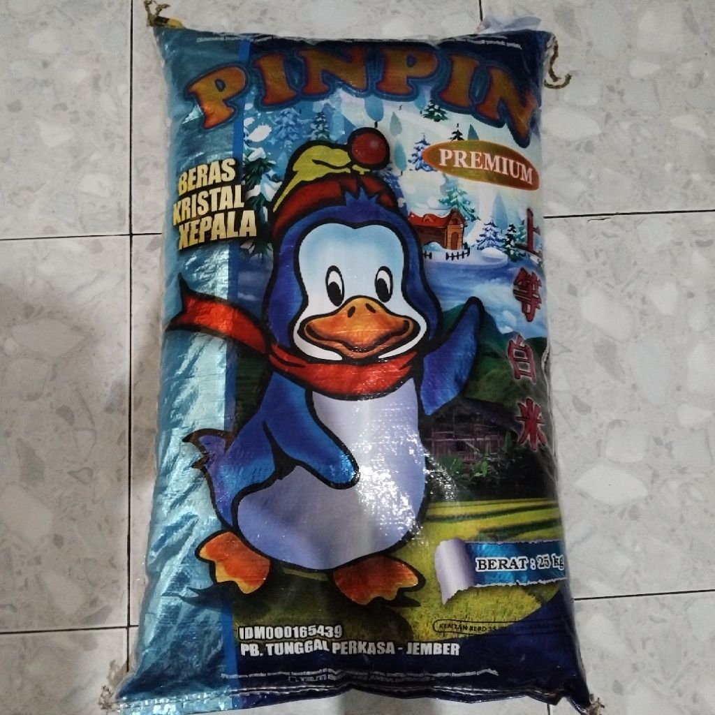 

Beras Pinpin Kemasan 25 Kg ( Khusus Pengiriman Instant )