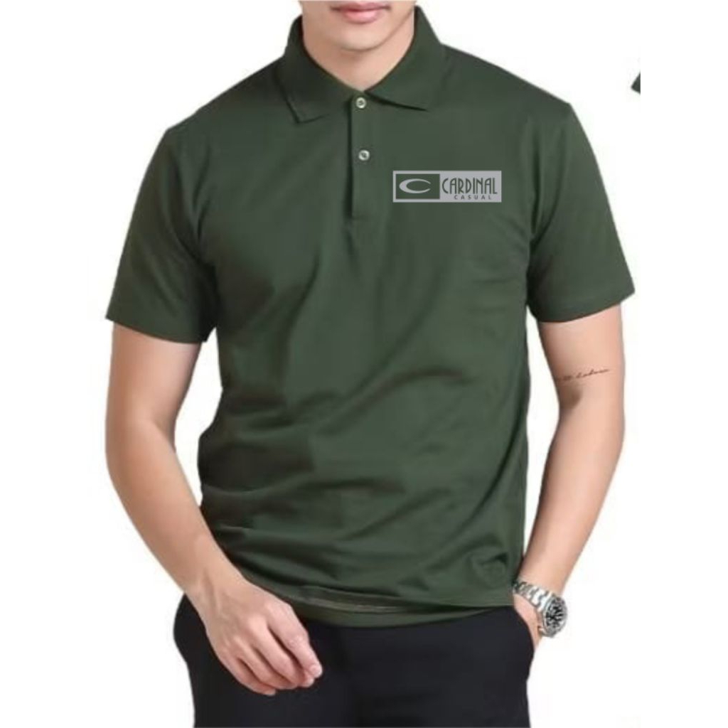Baju Distro Cardinal Lengan Pendek/Baju Kerah premium logo  Cardinal