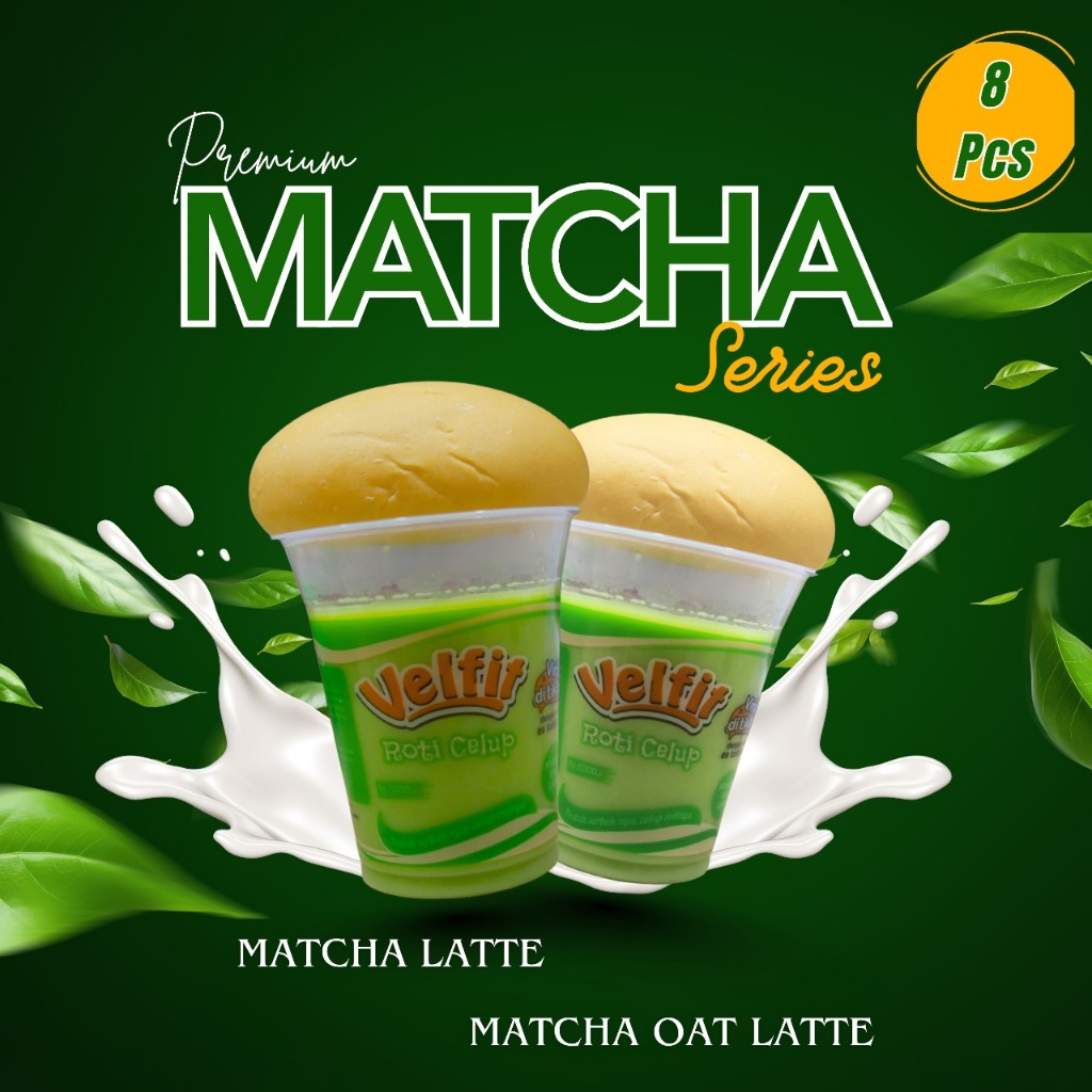

[RASA BARU] 8PCS CUP ROTI CELUP VELFIT DENGAN SEREAL PREMIUM MATCHA SERIES