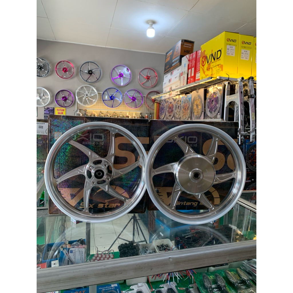 Velg Axio Six star Yamaha Mio 110 Mio Sporty Mio 5TL ring 14