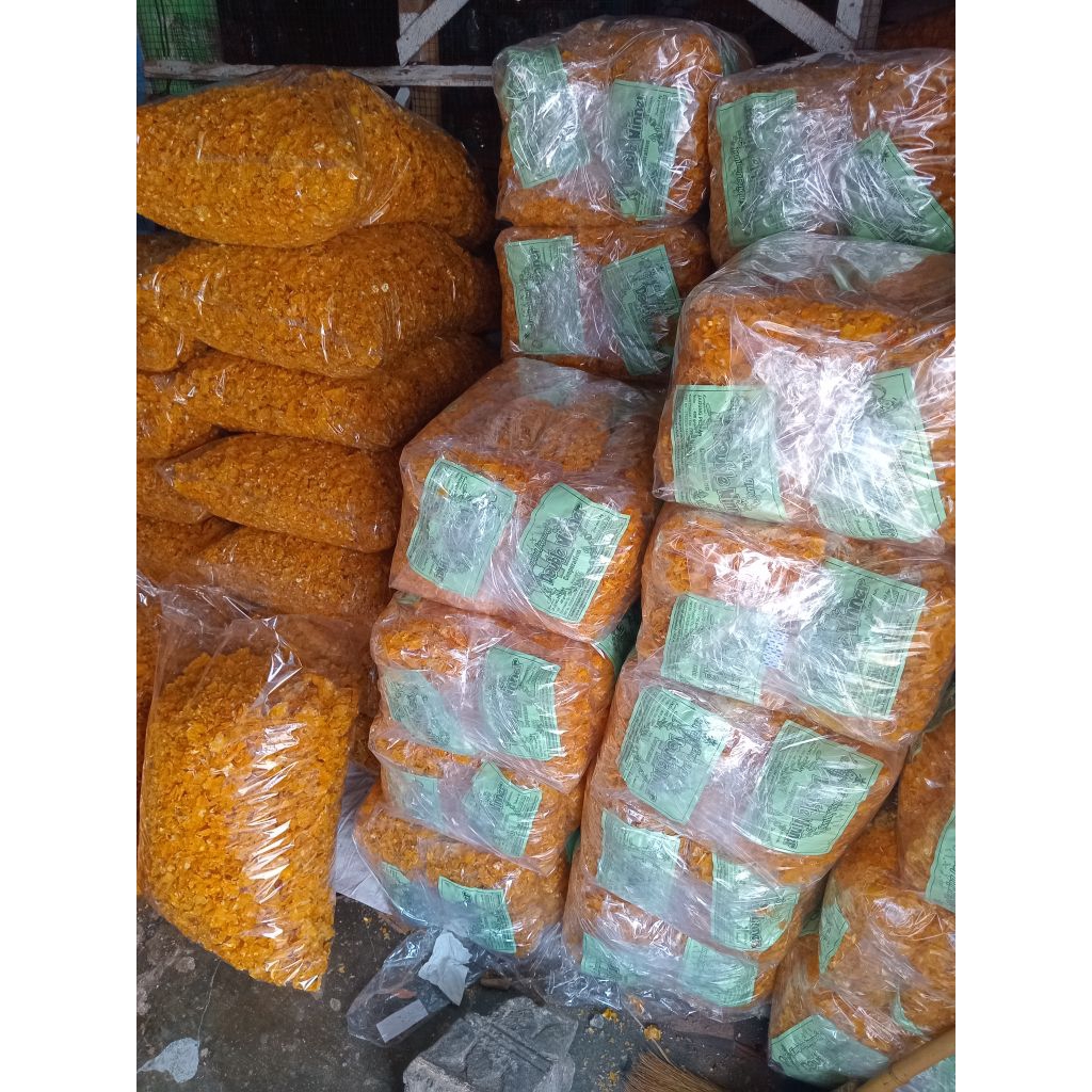 

Grosir Kripik emping jagung MENTAH 1ball isi 10