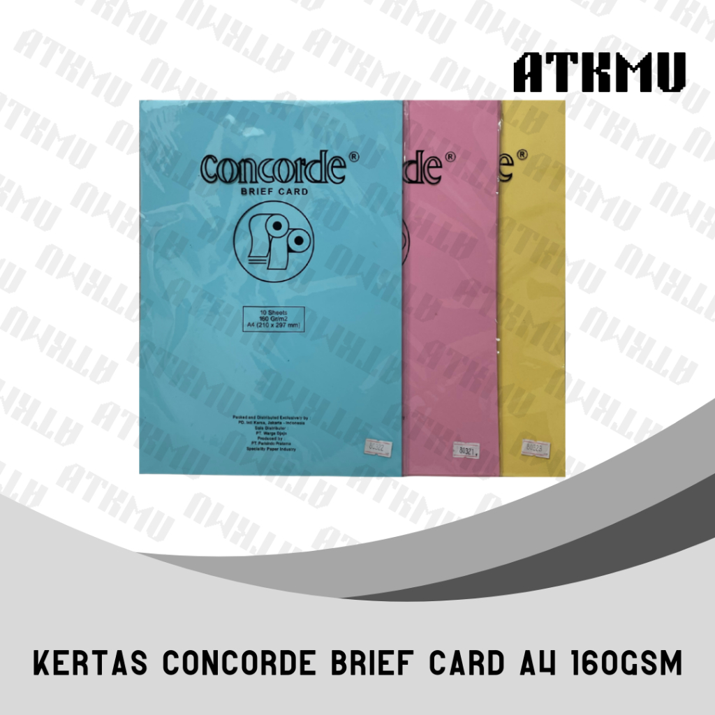 

Kertas Concorde A4 160gr / Concorde 160 Gram Isi 10 Lembar