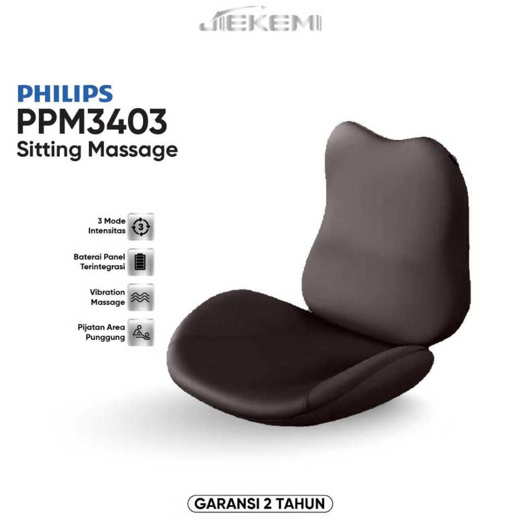 Philips Massager PPM3403 Bantal kursi pijat Punggung vibration massage