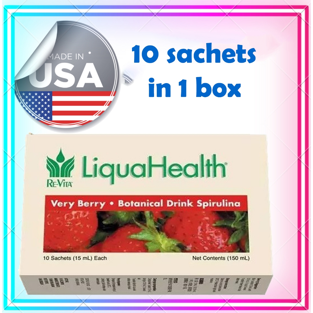 Grosir Liqua Health Very Berry ORIGINAL USA LH Re-Vita 170ml Spirulina Supamas LiquaHealth