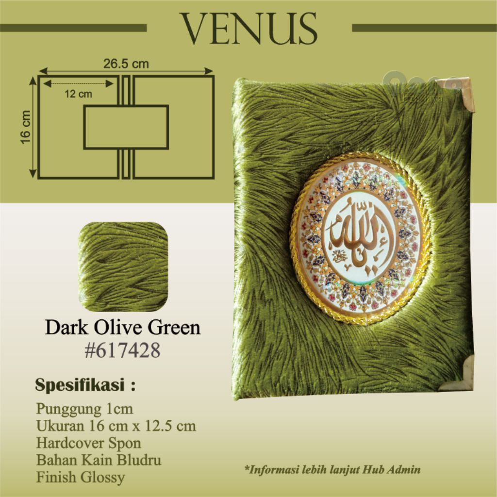 

(TANPA BUKU) HARDCOVER PREMIUM SPONS BAHAN BLUDRU GLOSSY VENUS