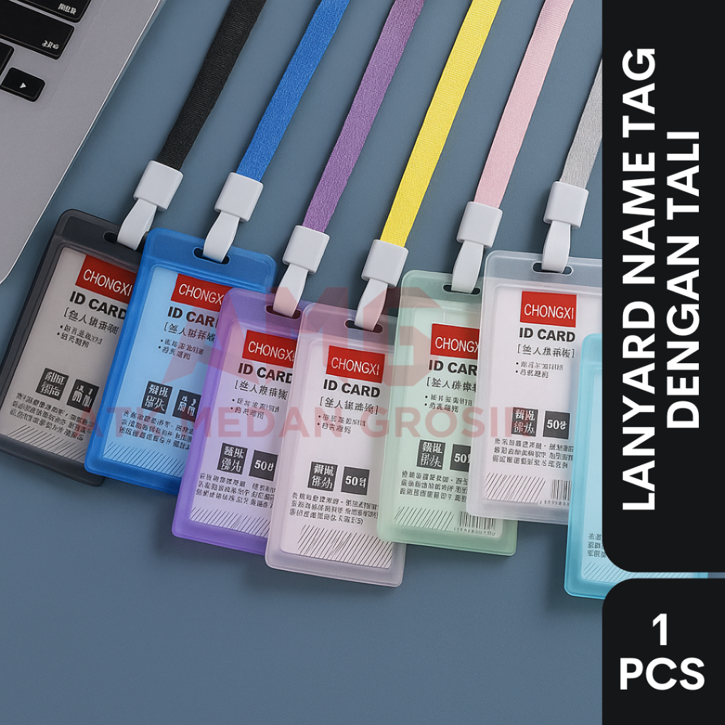 

NAME TAG | ID CARD | LANYARD | GANTUNGAN KARTU NAMA PLASTIK TRANSPARAN DENGAN TALI