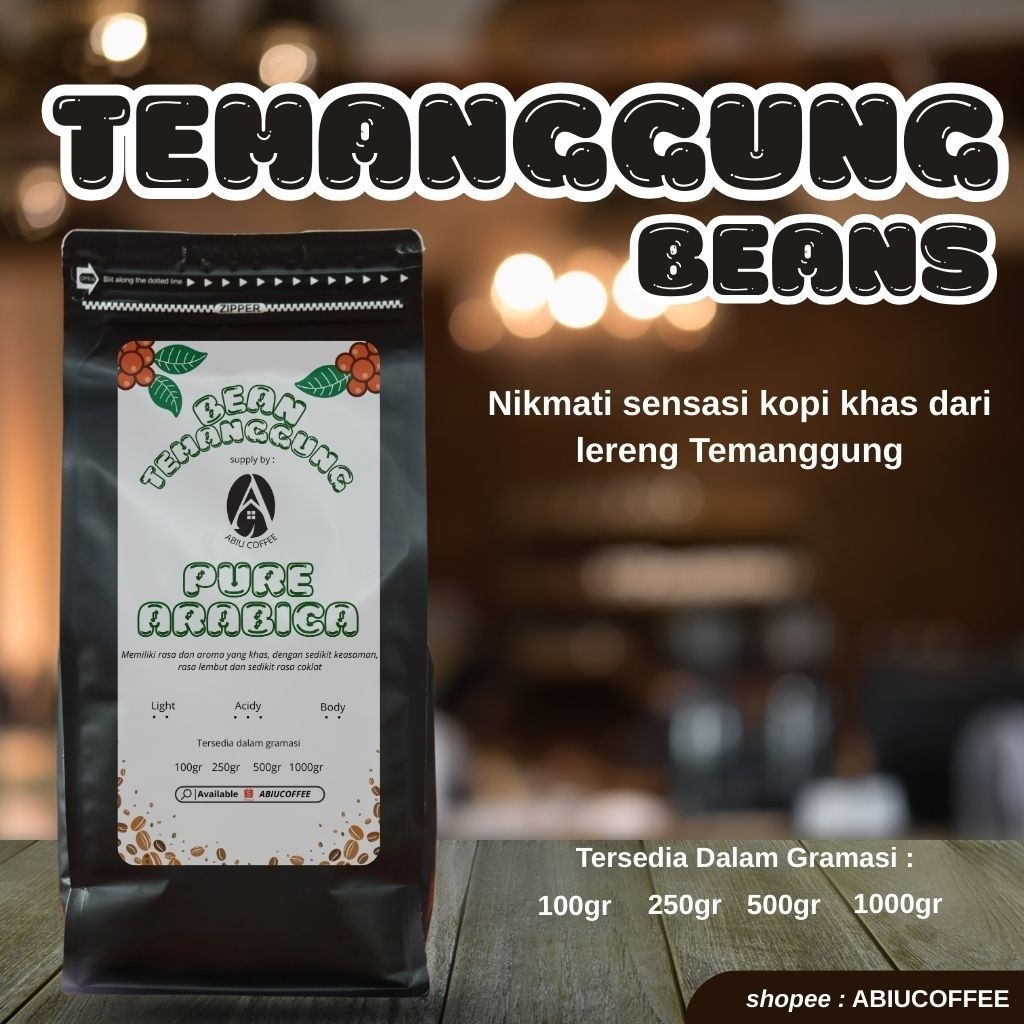 

BIJI KOPI 100% FULL ARABIKA By Abiu Coffee