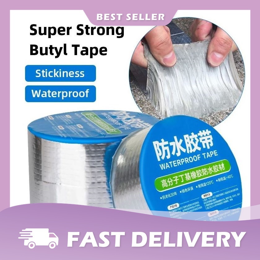 ALUMUNIUM TAPE  / LAKBAN WATERPROOF ANTI BOCOR TAPE PASTE SUPER LENGKET