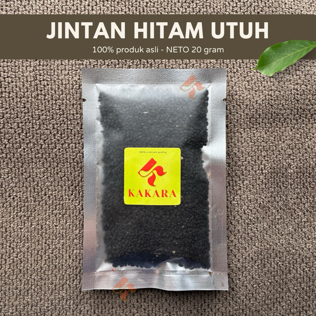 

KAKARA - Jintan Hitam Utuh / Habbatussauda 20 gram bumbu dapur bumbu masak kemasan kecil kemasan sachet