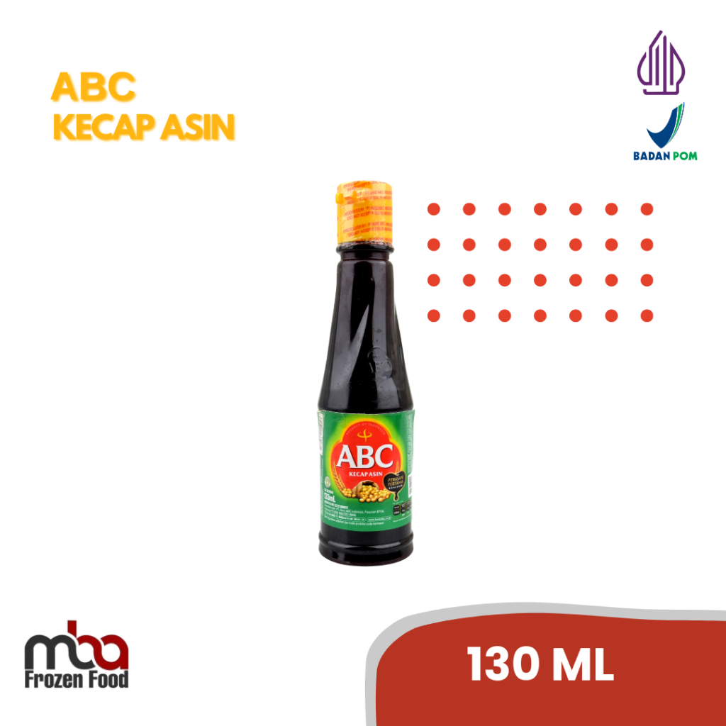

ABC Kecap Asin 130 Ml /Kecap /Kecapmanis /Kecapasin /Sausinggris /Saus /Dressing /Topping /Saos /Bakaran /Masakan /Bumbu