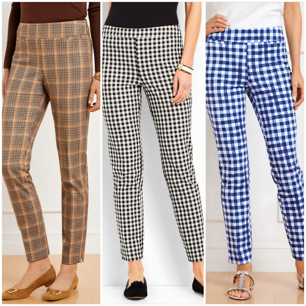 Celana Talbots Chatham Ankle Pants - Gingham Pants