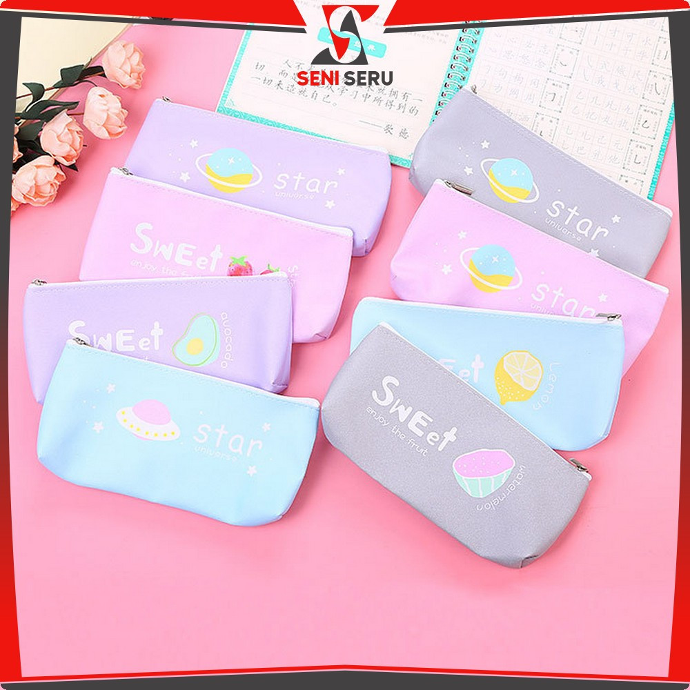 

EC Tempat Penyimpanan Pulpen Alat Tulis Pencil Case Fruit Tempat Pensil Buah Sweet Simple Perlengkapan Sekolah Lucu Seni Seru A51