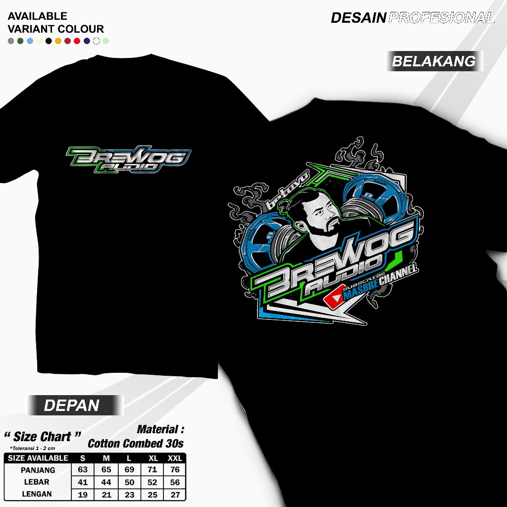 KAOS BAJU BREWOG AUDIO / BREWOK BETAVO TERBARU - MasbRe Channel