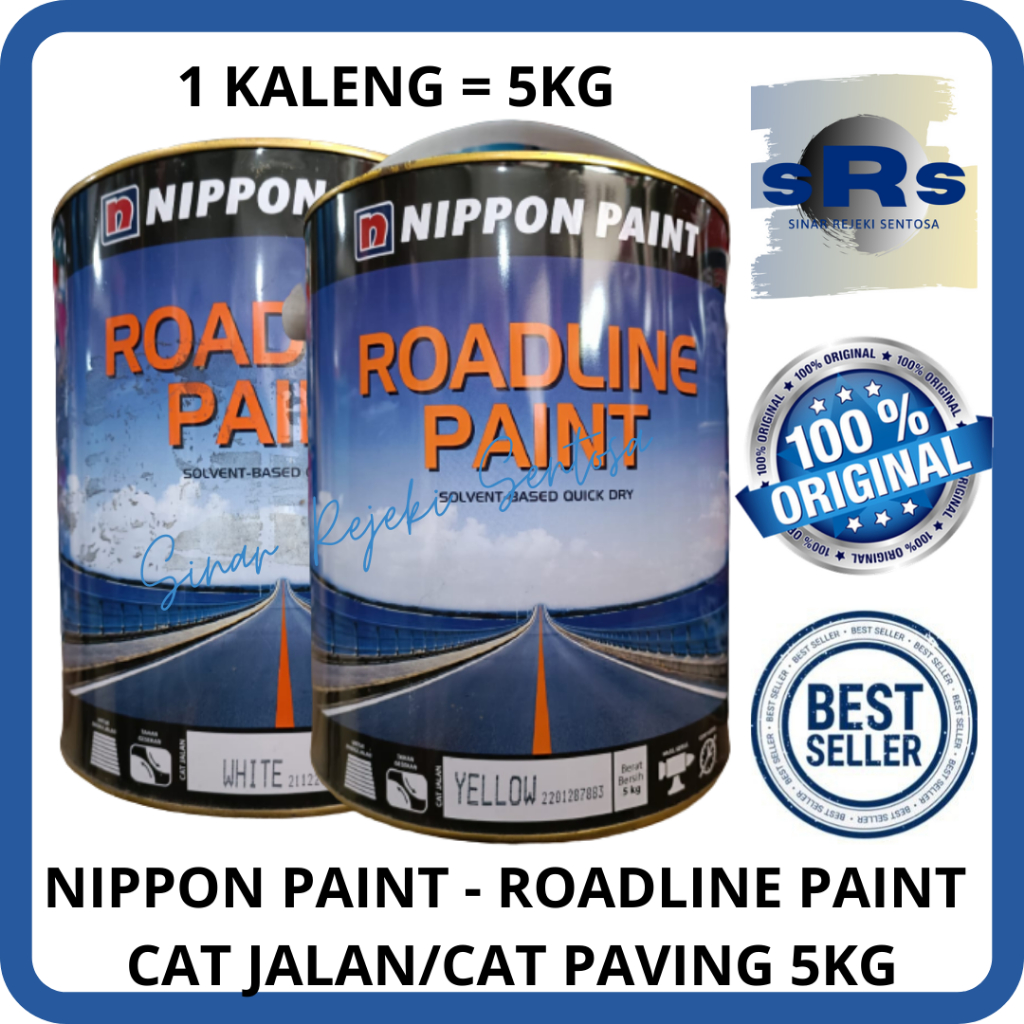 NIPPON PAINT - ROADLINE PAINT/CAT MARKA JALAN/CAT PAVING 5KG HIJAU