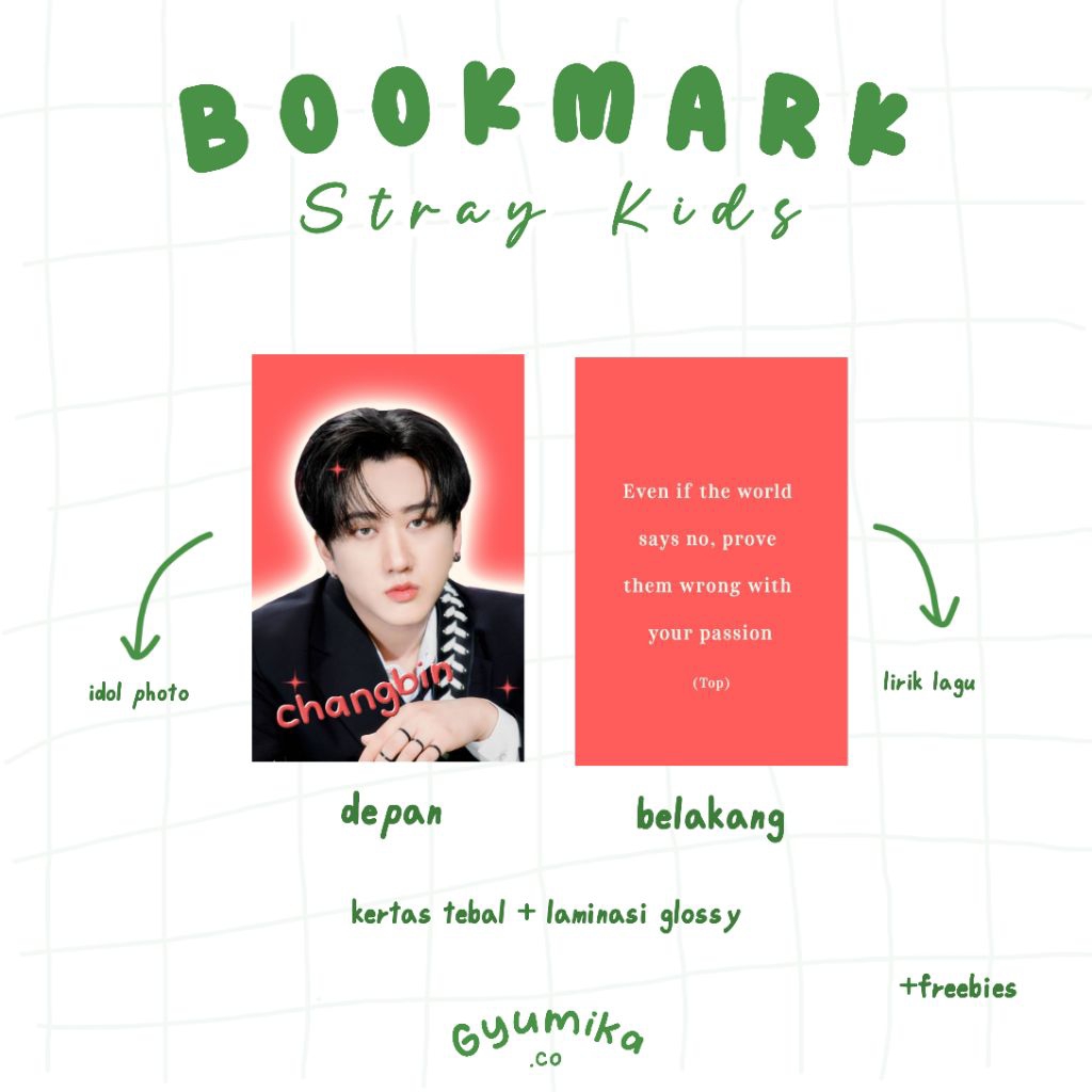 

Stray Kids Magnetic Bookmark - Pembatas buku Stray kids - Bookmark Kpop