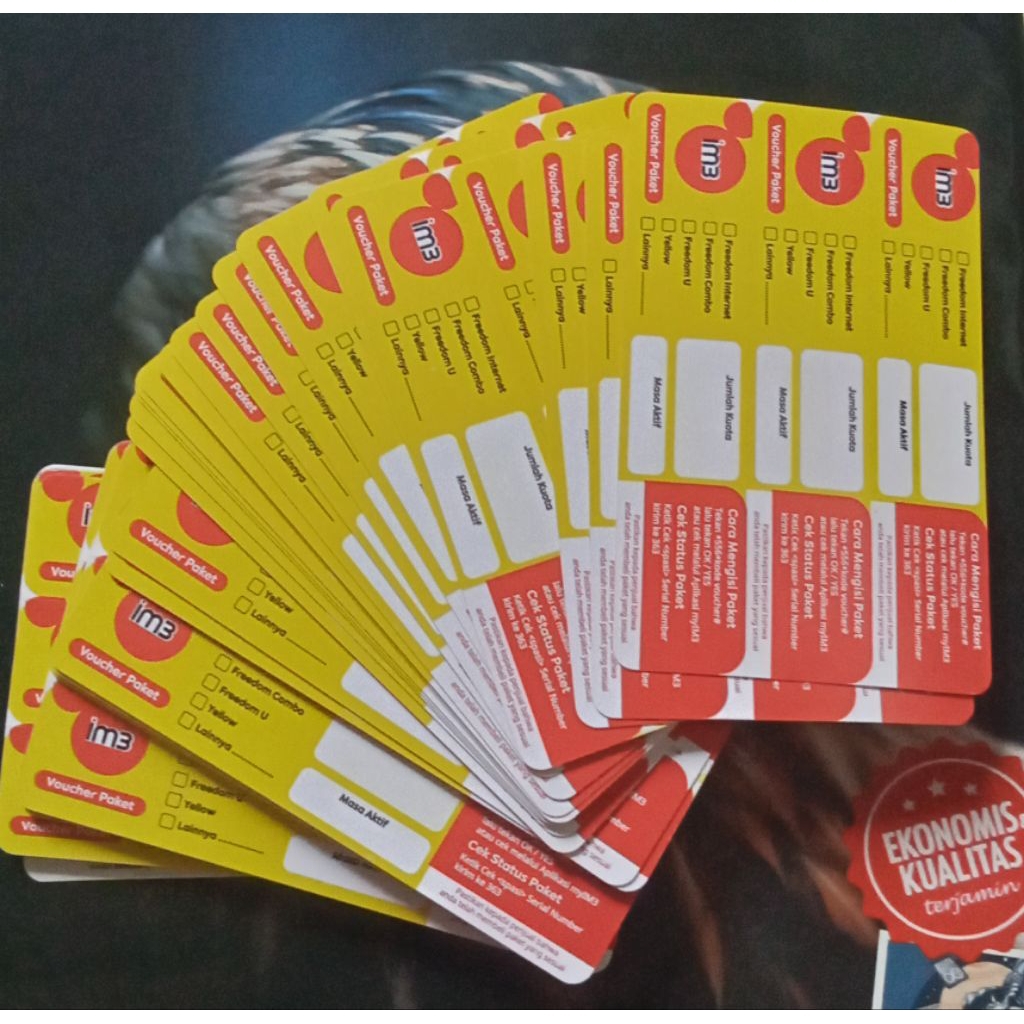 Voucher Indosat harian + kuota zona