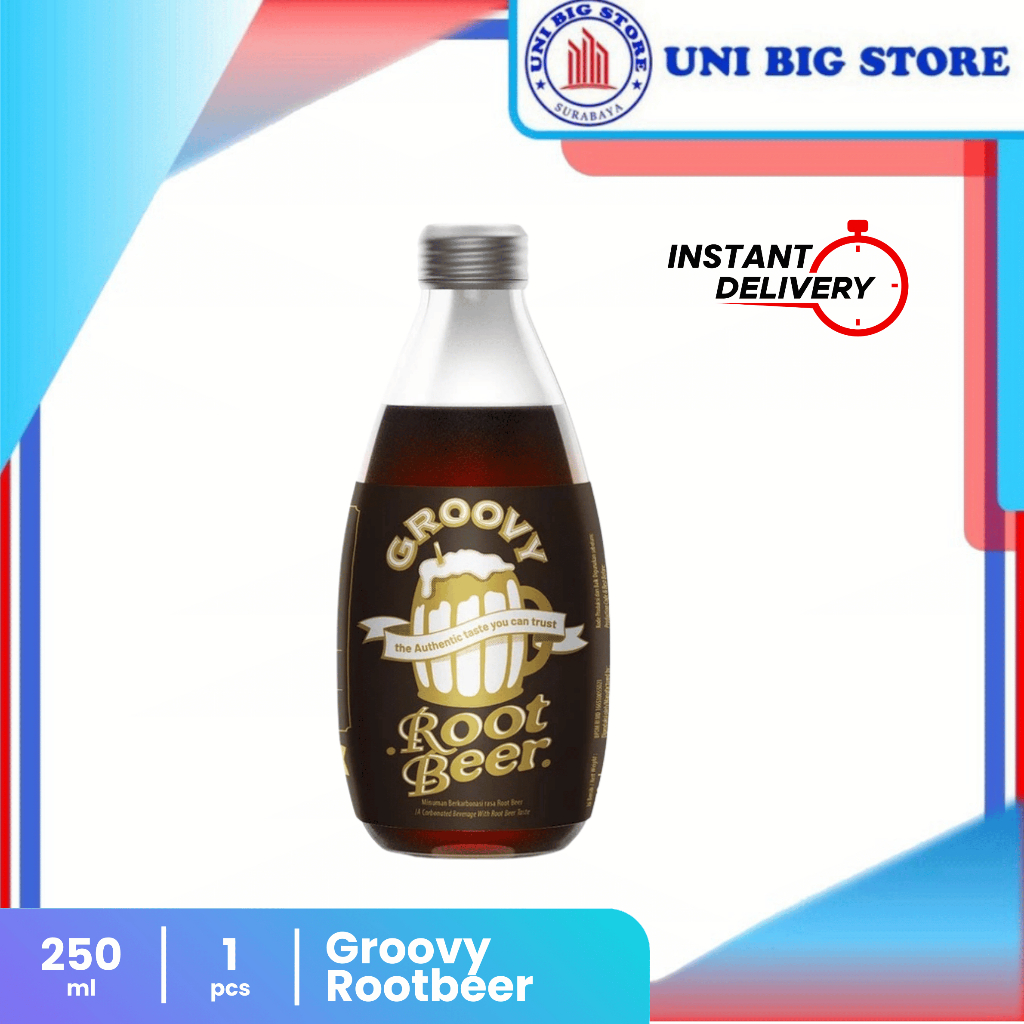 

Groovy Rootbeer Soda Drink Root Beer Bottle 250 ml Botol
