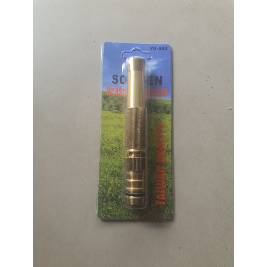 Semprotan air kuningan lurus soligen / water sprayer / brass hose nozzle  asli bagus awet