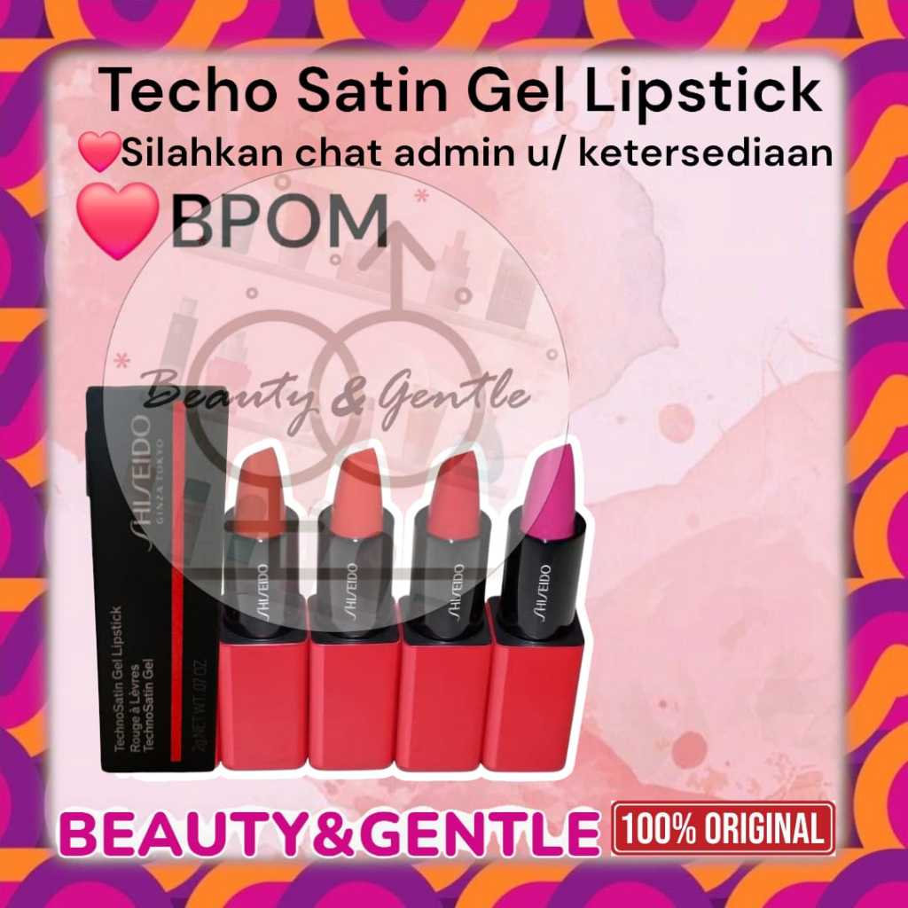 PROMO Shiseido TechnoSatin Gel Lipstick / Lipstik