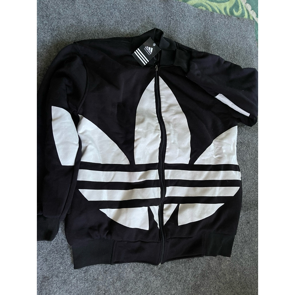 JAKET ADIDAS BIG LOGO FULLTAG VINTAGE COLORBLOCK JAKET BARU