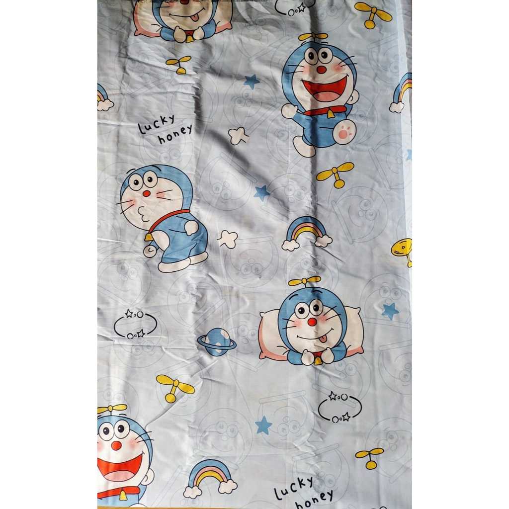 Baju Medis /Baju Dokter /Baju KoAs/ Baju Perawat / Baju Nakes katun motif doraemon