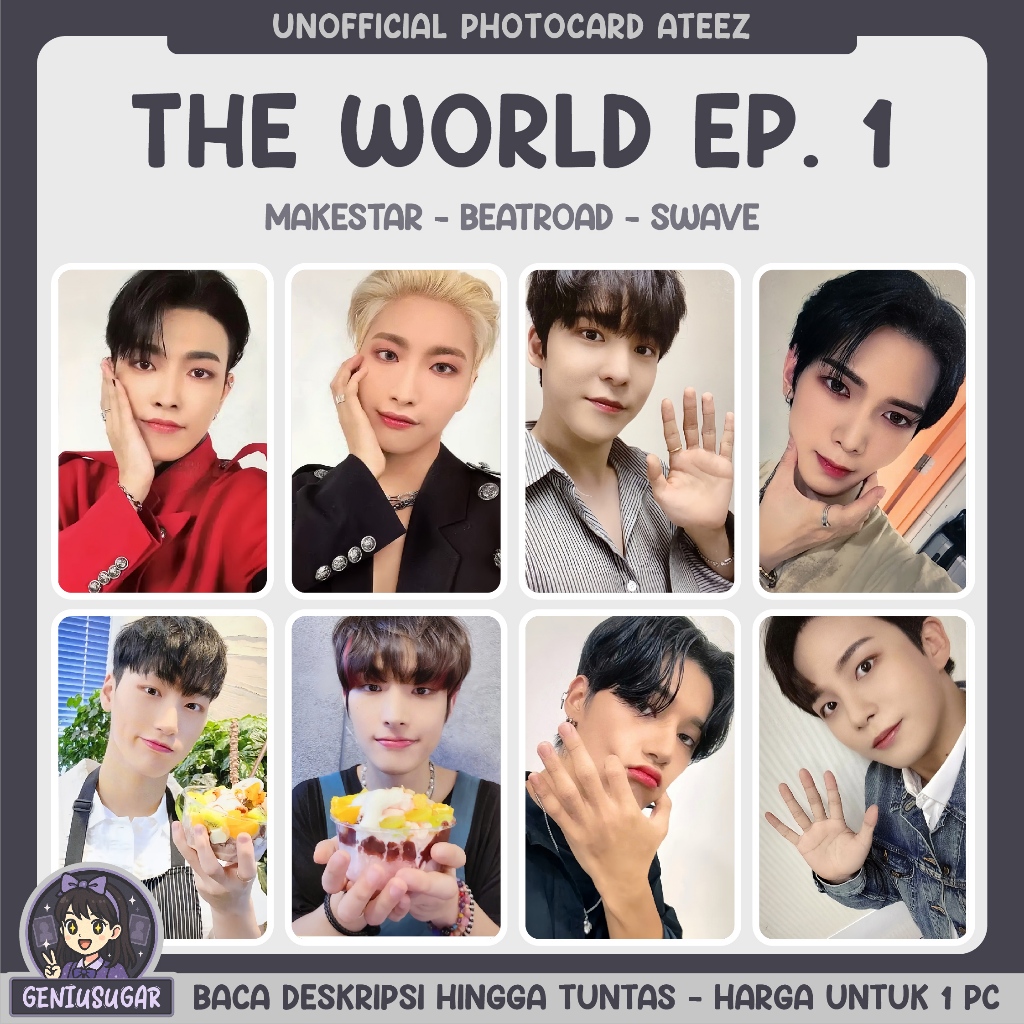 [ATEEZ] THE WORLD EP.1 [2] UNOFFICIAL PHOTOCARD