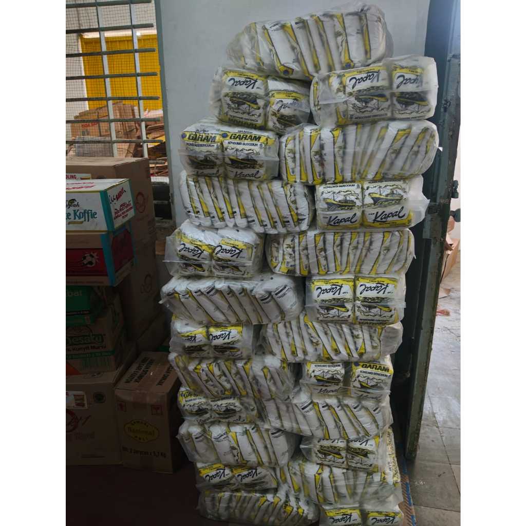 

Garam Dapur Cap KAPAL 500 gr. 1 Bal Isi 20 Bungkus / 250 gr 1 Bal Isi 40 Bungkus