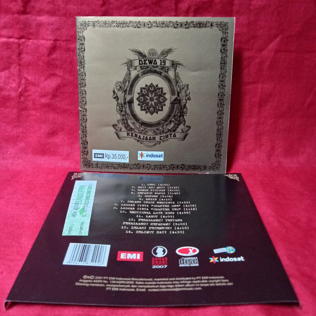 Cover CD Dewa 19 - Kerajaan Cinta (Cover Only No Disc)