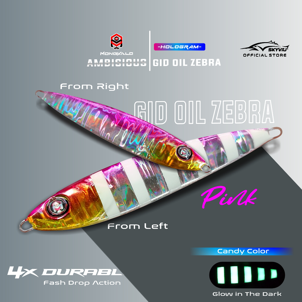 Mongkalo Ambisious Minyak GID-Zebra noMotif Candy 100 Pink