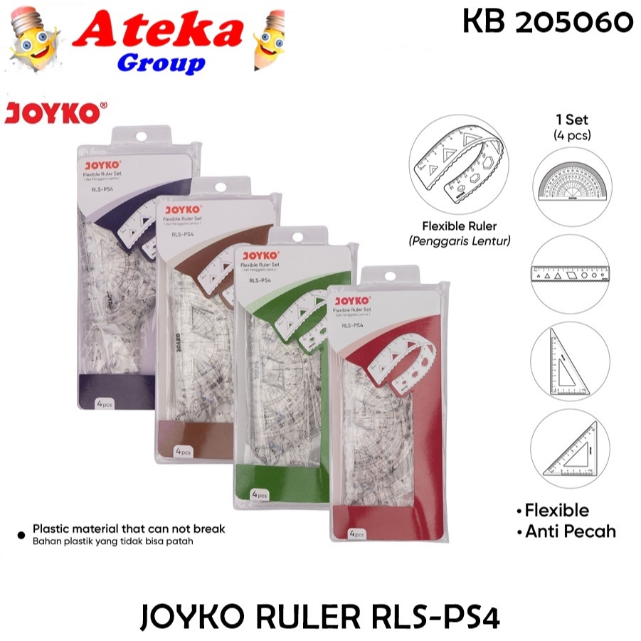 

[1 SET] JOYKO FLEXIBLE RULER RLS-PS4 GARISAN LENTUR ANTI PATAH