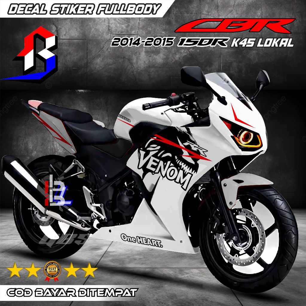 Terbaru Bisa Cod - Decal Stiker CBR 150R K45 Lokal Fullbody Stiker Decal Motor CBR 150R 2014 2015 Fu