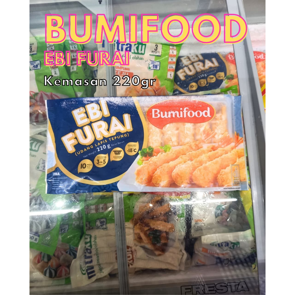 

Frozenfood BUMIFOOD Ebi Furai/Udang Lapis Tepung 220gr