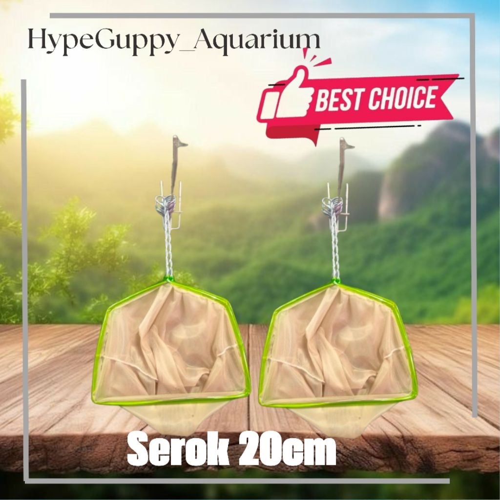 Seser/Serokan ikan 20cm jaring halus