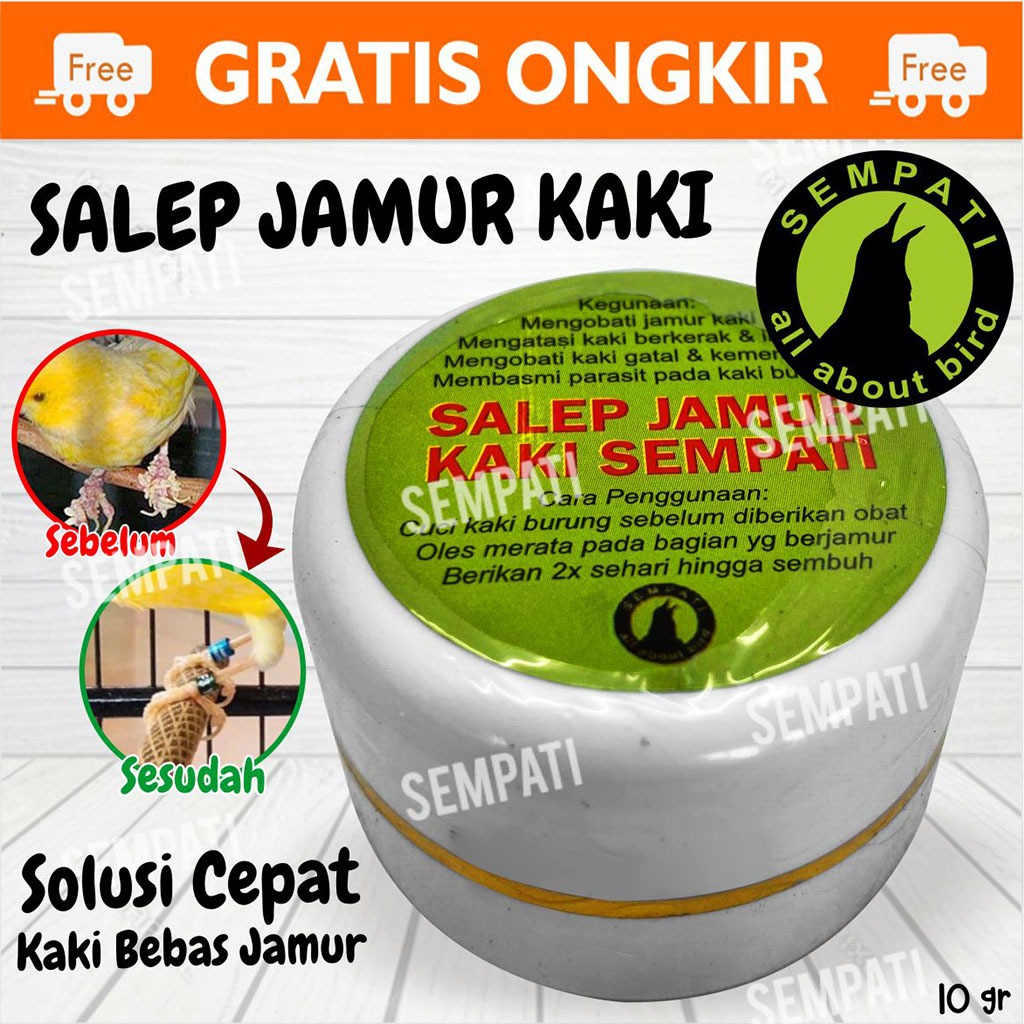 SEMPATI Salep Jamur Kaki 10gr Obat Oles Cream Krim Kaki Burung Atasi Jamuran Bubul Bengkak Luka Pata